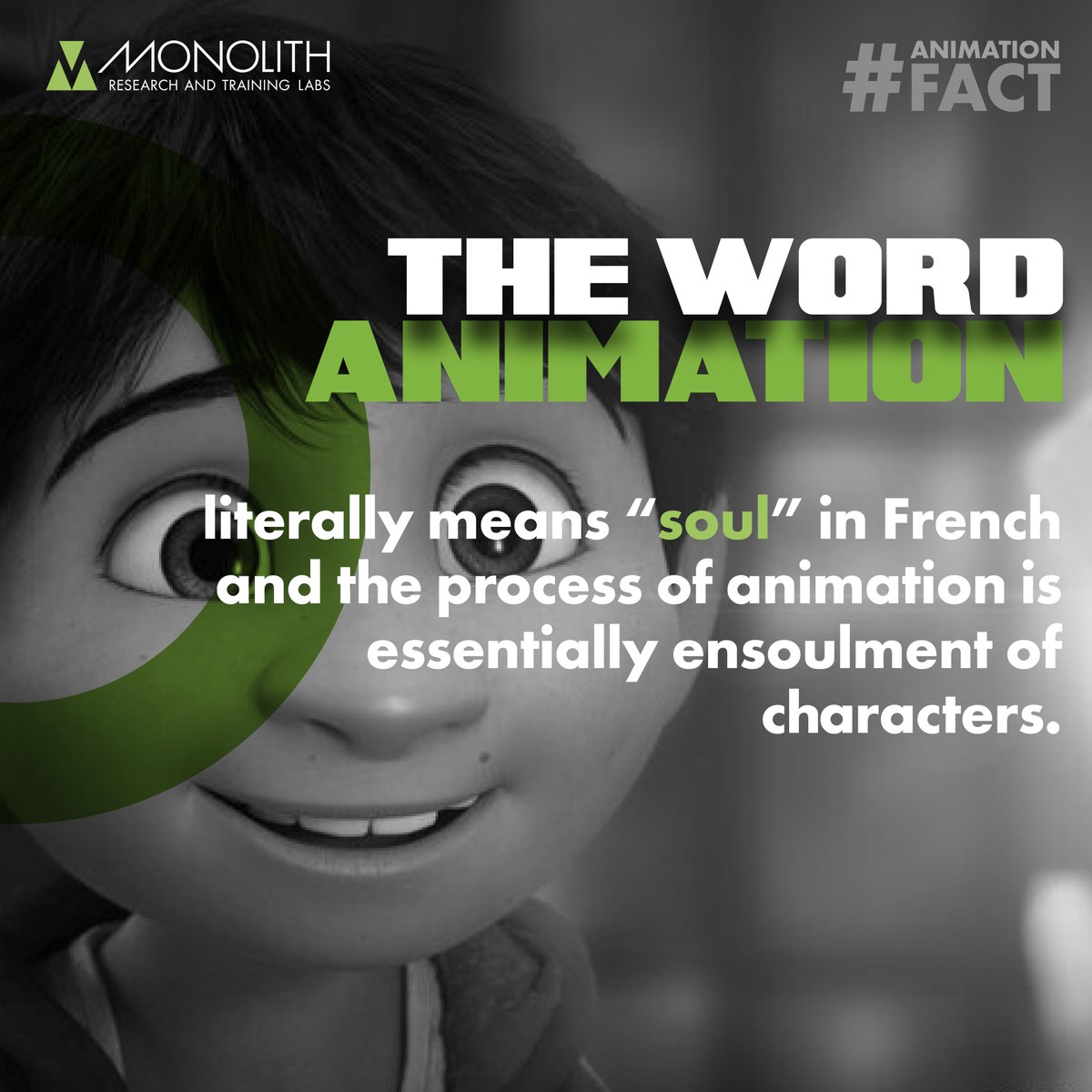 MonolithAcademy's tweet photo. #AnimationFact: The word "Animation" literally means "Soul" in French. When you animate, it's basically Ensoulment of characters. That is some beautiful use of language, isn't it?
#monolithacademy #VR #3d #facts #design #Diploma #gamedev #toonboom #unrealengine #course #2D #AR https://t.co/OFerXNXSX3