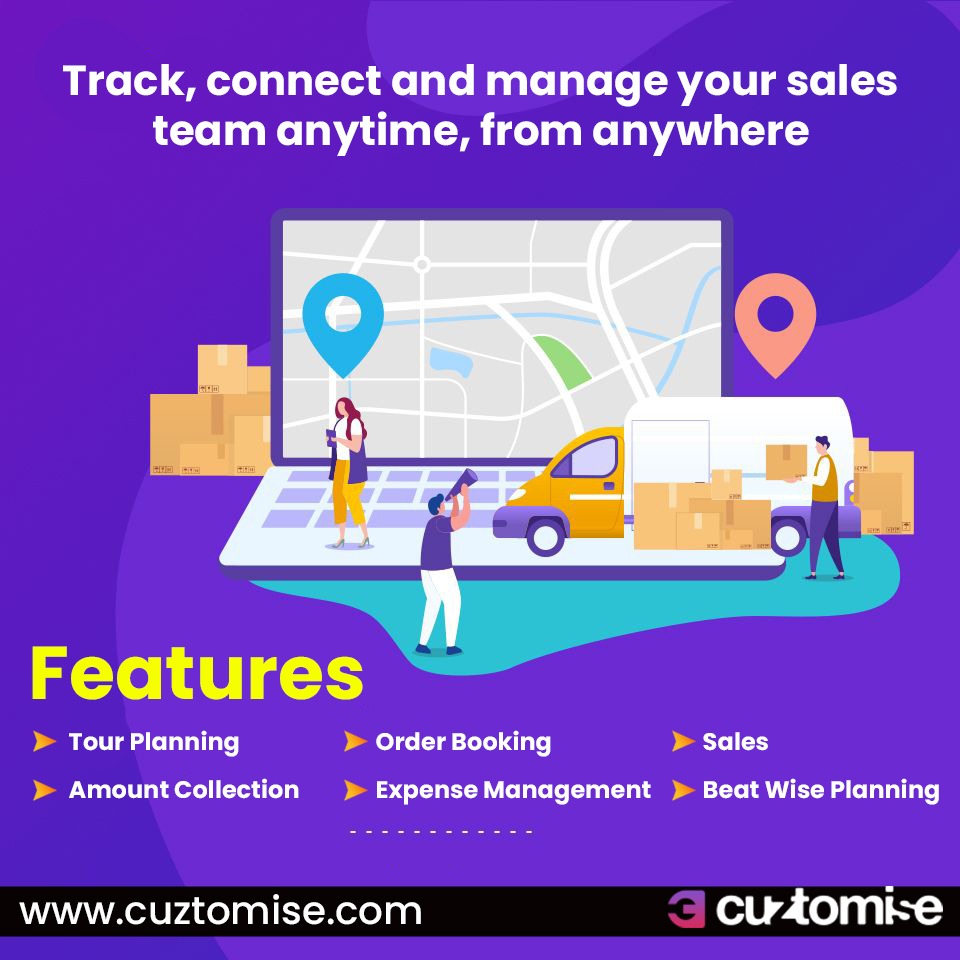 With the aim 🎯 of 'Connecting Salesforce Productively' Cuztomise SFA applications have served enterprises to increase ⬆️ their revenue & ROI by managing their field force!

cuztomise.com
+91 7869801796
.
.
.
#MRreportingsoftware #Pharmaceutical #SFA #trackingsoftware