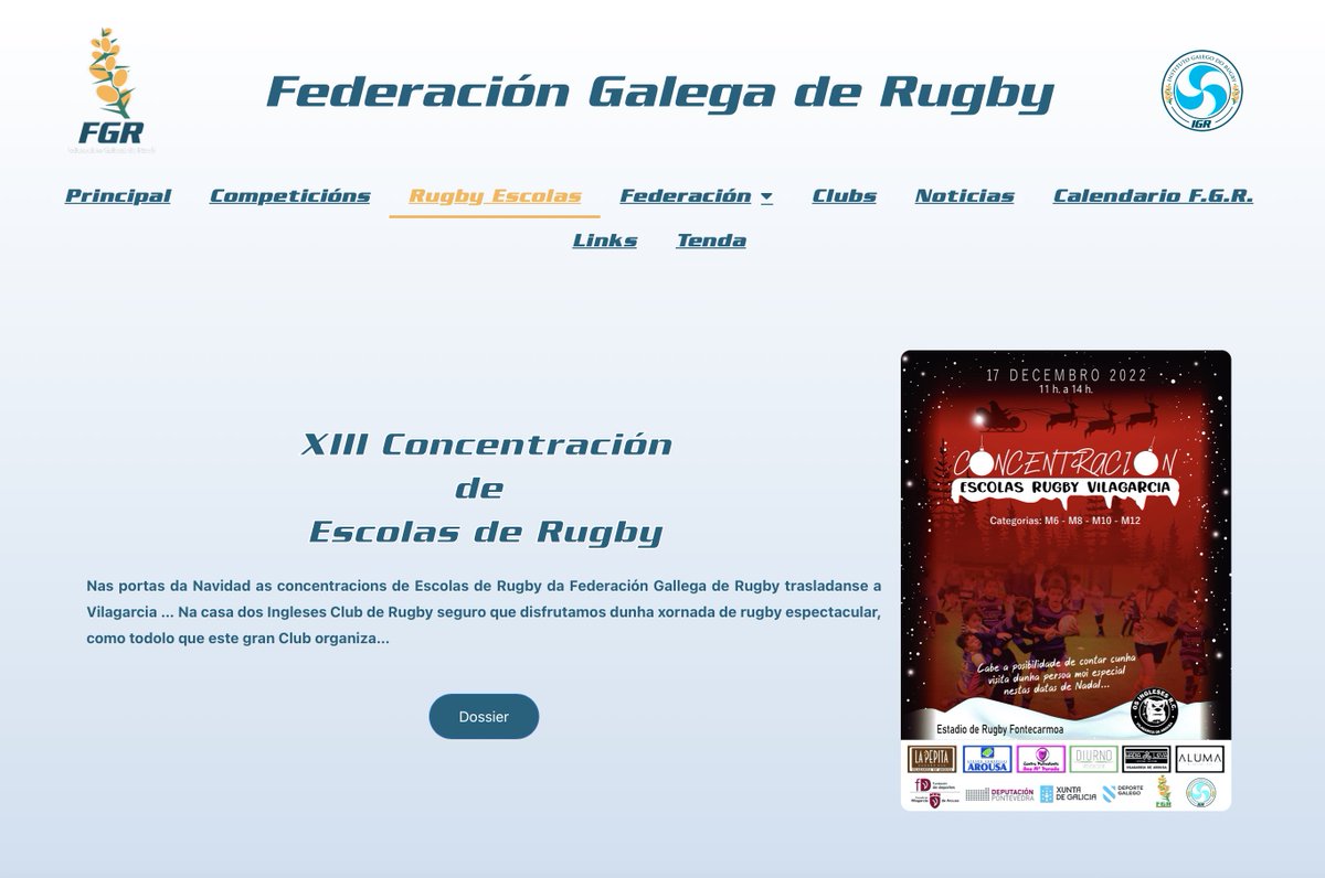 👉🏻 No apartado de “rugby escolas” da nosa web rugby.gal xa tedes o #dossier da concentración do Sábado en 📍 Vilagarcia 

🔗  Apartado Web rugby.gal/rugby-escolas/

🔗 Descarga Pdf #dossier   rugby.gal/wp-content/upl…

#RugbyGalego