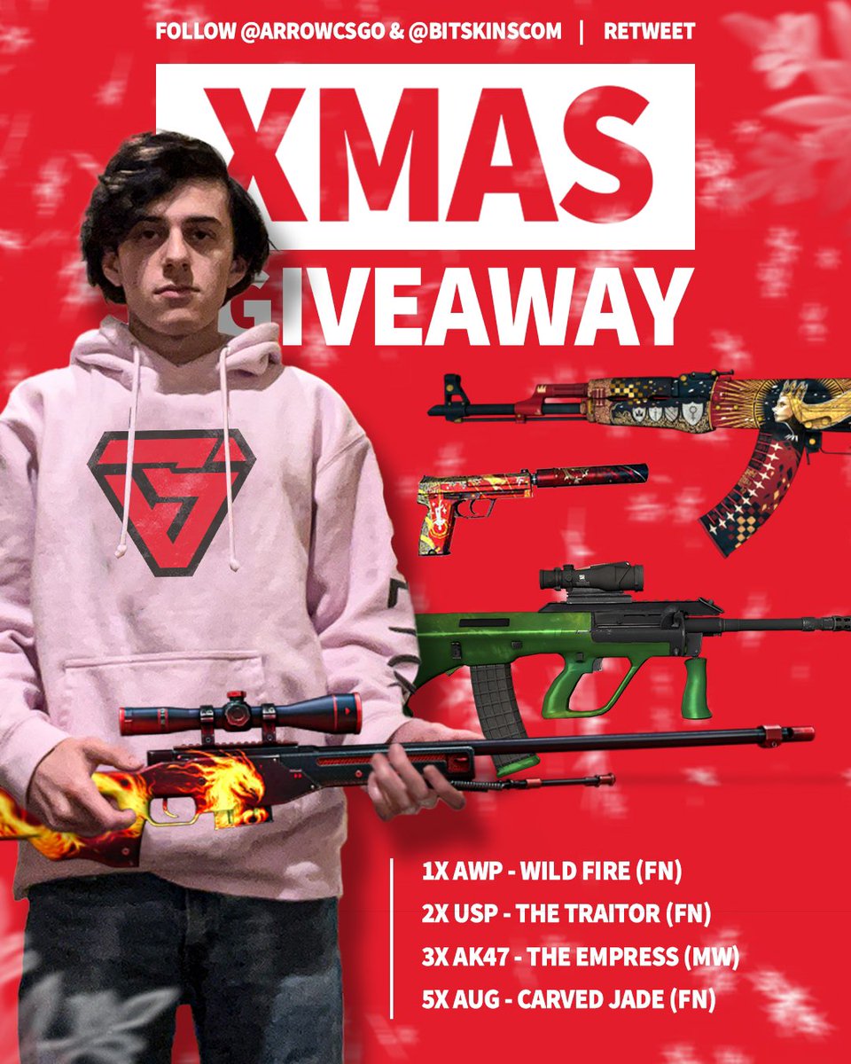 XMAS Giveaway 🎄
-Follow @ArrrowCSGO &amp; <a href="/BitSkinsCom/">BitSkins | Buy and Sell CS2 skins</a>
-Retweet 
-Comment what you want for Christmas👇 

Ends: 24th of December