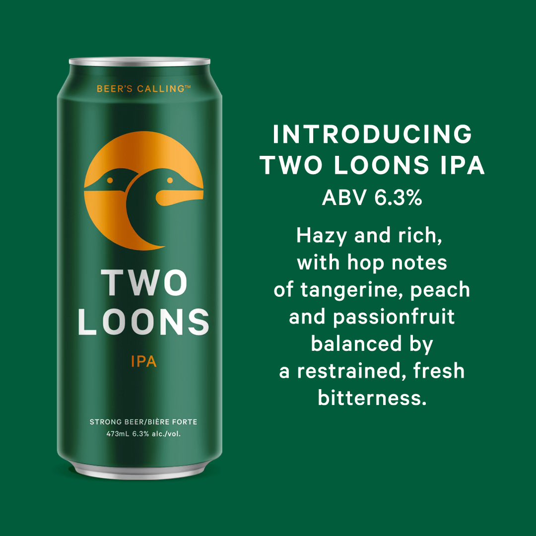 twoloonsbrewing's tweet photo. Look for us in select bars &amp; LCBOs https://t.co/NuNiSAvEUQ