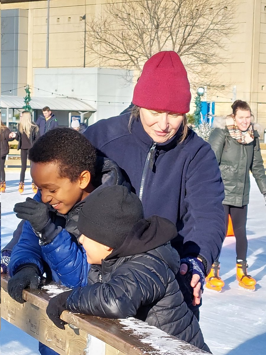 EastonLEAP's tweet photo. We have enjoyed ice skating for LEAP's Christmas celebration! We had a lot of fun on the ice. What a great new experience! @LearnatMAT https://t.co/GwATfRCxk7
