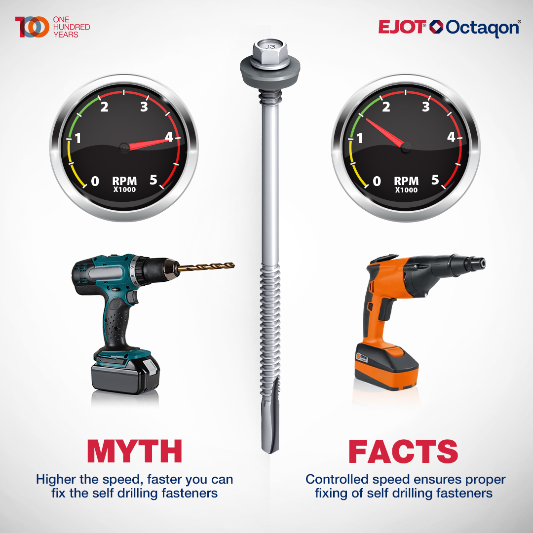 EjotIndia's tweet photo. #EJOT endorses the use of only a screw-driving machine to help the operator to drive the Self-Drilling fasteners at the right RPM. The correct tool ensures proper fixing of screws without the risk of overdriving and underdriving.​

Email us at infoin@ejot.com or sdamani@ejot.com https://t.co/vGioZPDMQ5