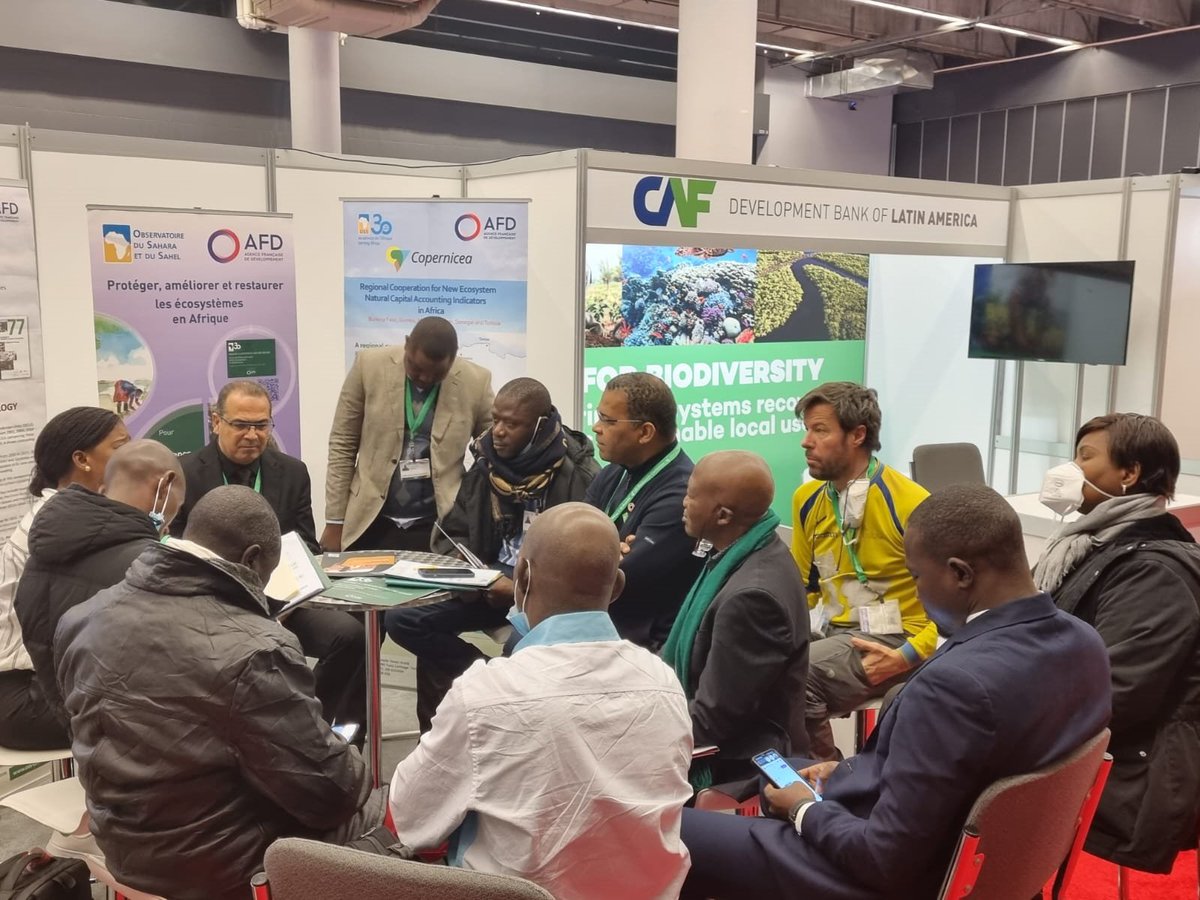 OSS_Comms's tweet photo. Meetings and discussions with our partners on #ecosystem_restoration and #climate_finance for #biodiversity in #Africa, #booth103 at #COP15.
#4Post2020BD https://t.co/ryzwIQX20b