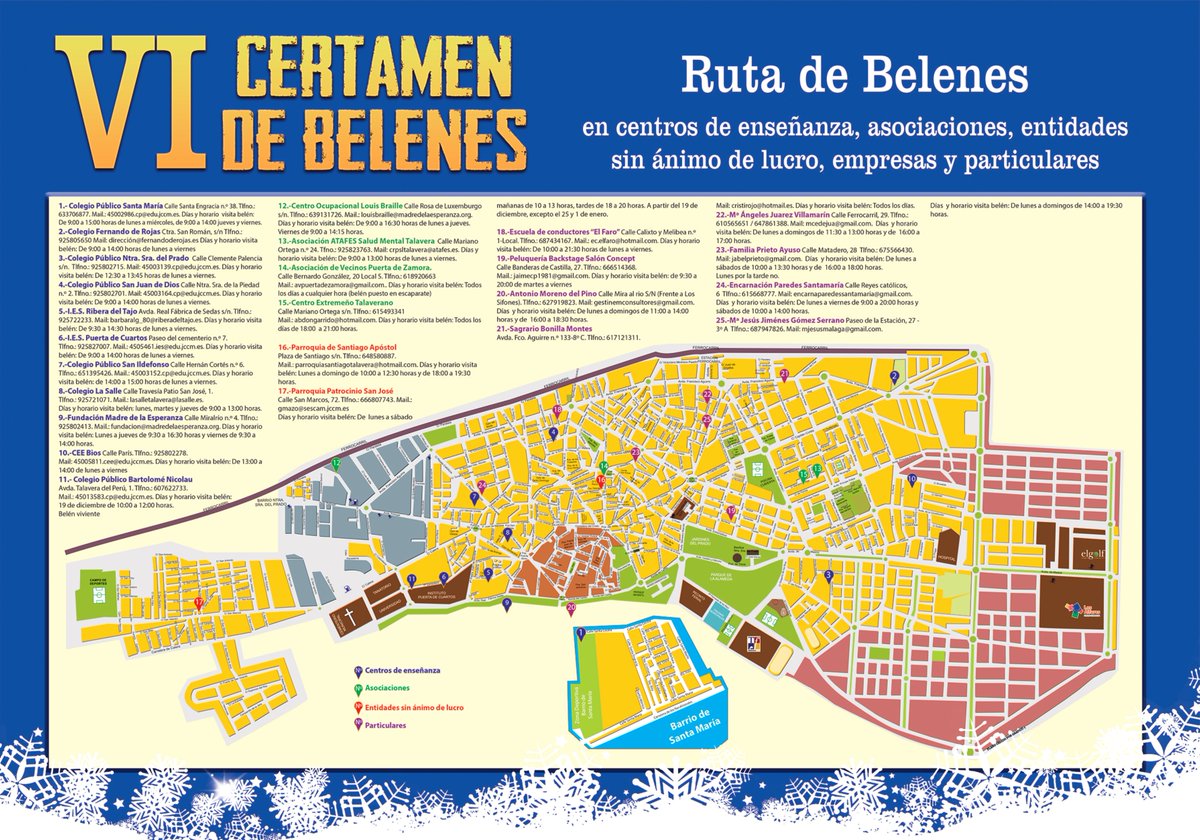 ampariberatajo's tweet photo. Ruta de belenes del VI Certamen Local de Belenes en centros de enseñanza, asociaciones, entidades sin ánimo de lucro, empresas y particulares que organizan las Concejalías de Educación de Calidad y Festejos del Ayuntamiento de Talavera de la Reina. ¿Localizas nuestro centro? https://t.co/u9JYI5MCPP