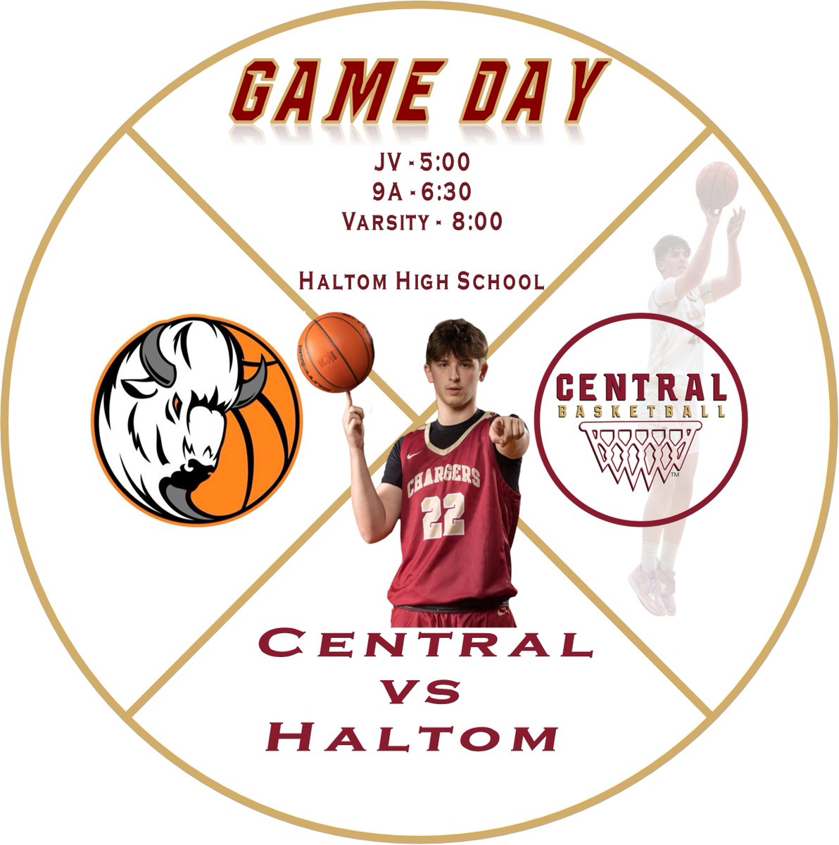 🚨It is GAMEDAY!! <a href="/KellerISD/">Keller Schools</a> <a href="/KISDAthletics/">Keller ISD Athletics</a>
<a href="/KellerCentralHS/">Keller Central HS</a> ⚡️🏀 🆚 <a href="/haltom_hoops/">Haltom MBB</a> 
 
⏰ 5:00P JV
⏰ 6:30P 9A
⏰ 8:00P Varsity

📍 Haltom High School

#PushThru
#Family 

@KellerCentralGD
<a href="/hoopinsider/">Hoopinsider</a>
<a href="/Tabchoops/">𝙏𝘼𝘽𝘾🏀📋</a>
<a href="/SportsDayHS/">SportsDayHS</a>
<a href="/Gosset41/">Brian Gosset</a>
<a href="/ihss_dfw/">DFW Inside High School Sports</a>