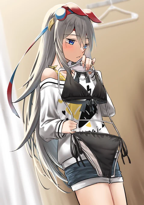 #今年も残りわずかなので今年二番目に伸びた絵を貼る#ウマ娘少し大人な水着を選ぶタマチャンでした 