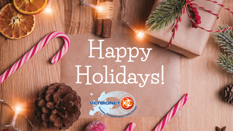 VetBioNet project wishes to all Happy Holidays and a very Happy New Year!🥳🎄❄️☃️ 🐮🐷🐔🐴🐝🐥

#happyholidays2022