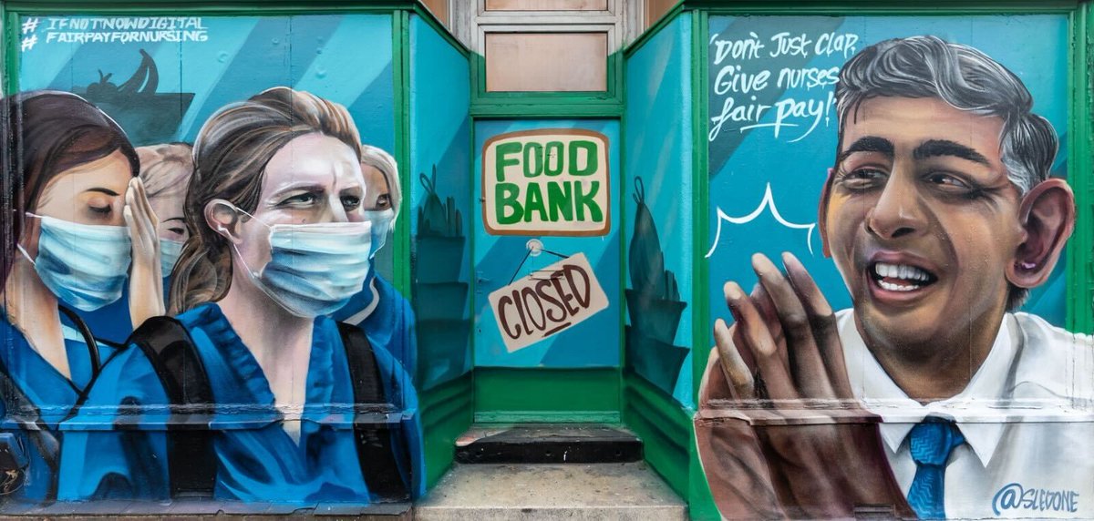 Today nurses strike. To show our support, we have unveiled a new mural in Bristol with @Upfest. @RishiSunak needs to give nurses better pay and working conditions. Claps don't pay the bills. They've cared for us, it's time we cared for them. #IfNotNowDigital #NursesStrike