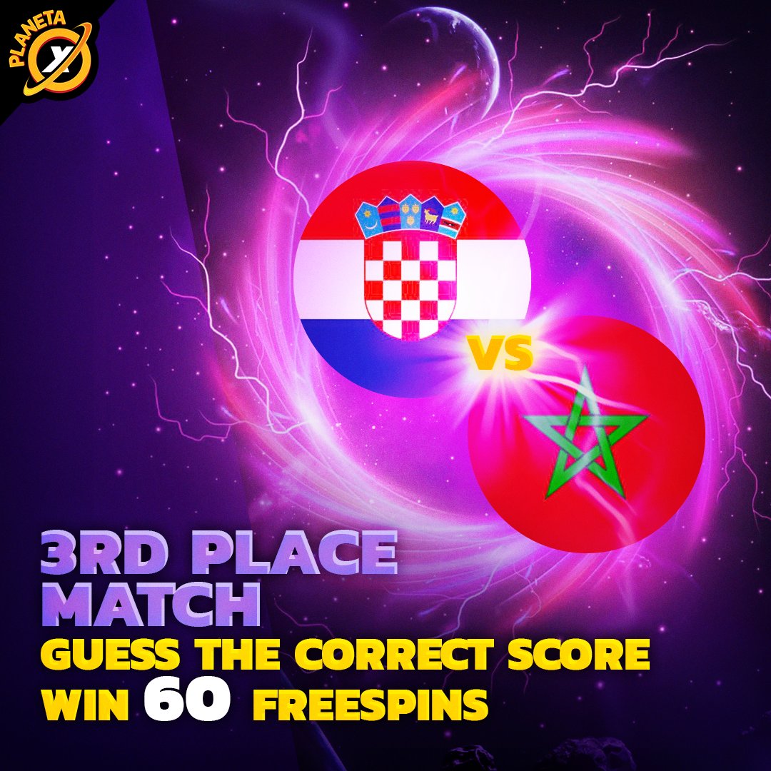 Giveaway ❗

Lets complicate it a bit 🤩

Guess the regular time correct score and win 60 FREESPINS 🏆

🇭🇷 vs 🇲🇦 

To enter:
RT + Follow + Tag 3 friends ✅
Comment the correct score (only 1 answer before the kick-off) ✅

#FIFAWorldCupQatar2022  #GiveawayAlert