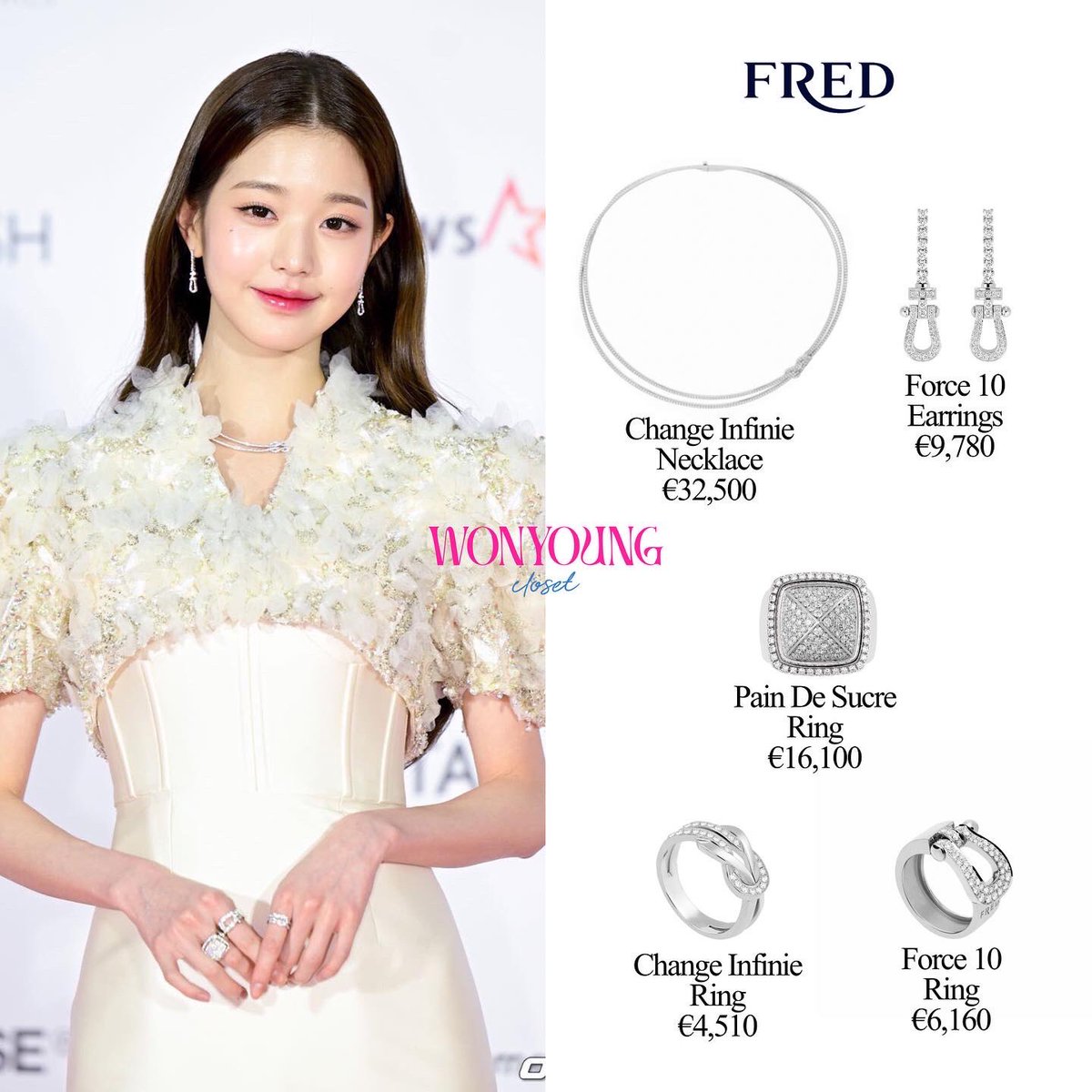 WONYOUNG'S STYLE🤍 on X: 221213 Wonyoung At AAA 2022 Red Carpet ————— She  is wearing Pinkong, Maison De Sofia Grace and Fred Jewelry ————— Huge  thanks to @/summarff (on ig) for the