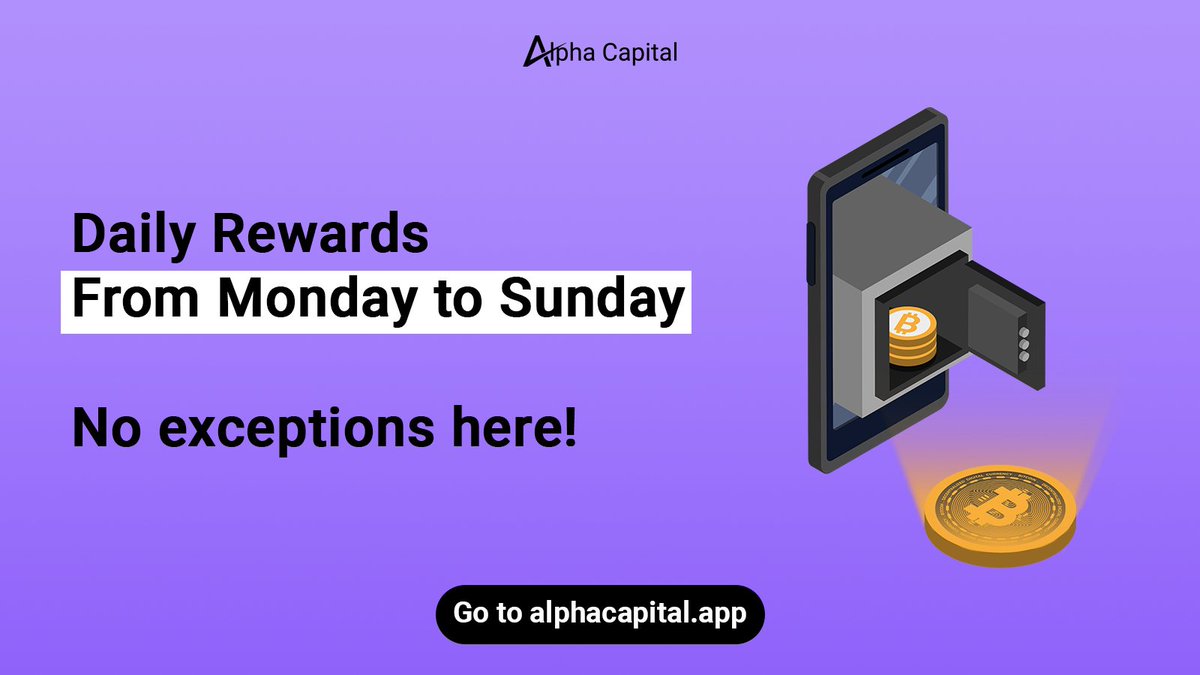 Tired of rewards programs paying out only once a month or quarter?  Us too!
On our platform, we believe in rewarding our investors every single day. Your rewards are exactly that: Yours! So claim them daily and #compound! 
Get started now alphacapital.app