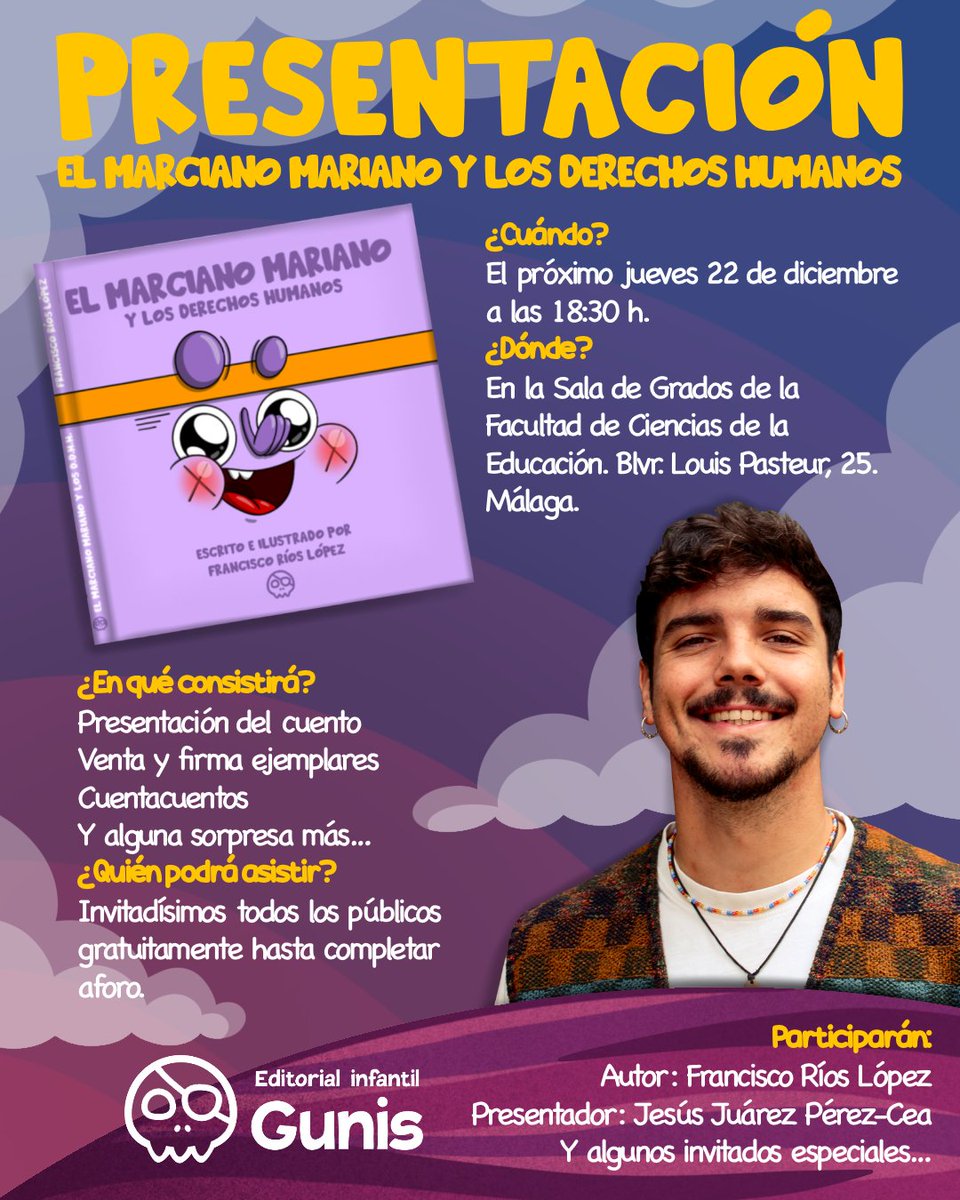 EditorialGunis's tweet photo. ¡Qué planazo os traemos justo antes de las vacaciones de Navidad!

Presentamos El Marciano Mariano y los Derechos Humanos 🤗📚 https://t.co/hr6wzGXN9h