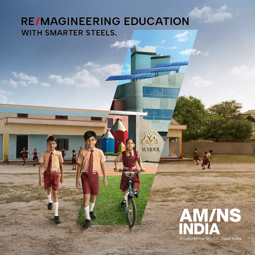 #BrighterFutures hinge on present endeavours. We commit to supporting the development of modern institutions for the holistic growth of young minds across India. Discover the #SmarterSteelsBrighterFutures promise by visiting our website, amns.in, or following us.