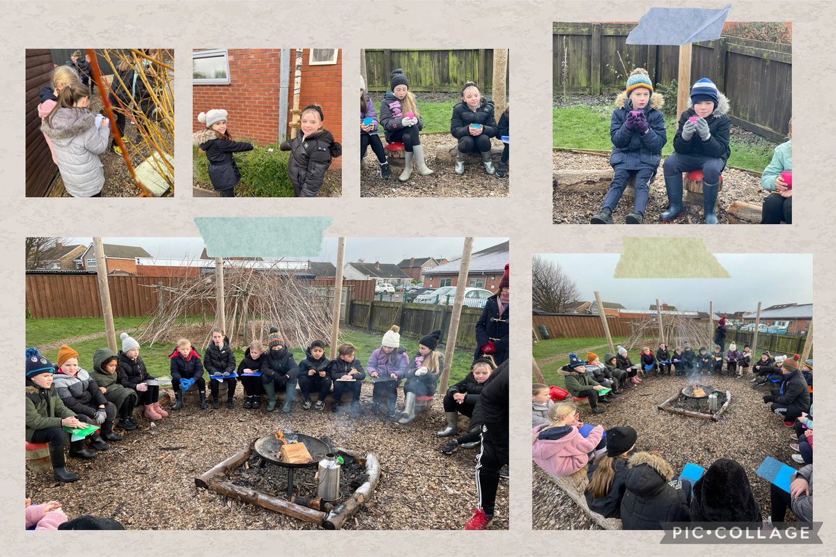 AcklamWhin's tweet photo. Class 9 had a great morning in the outdoor classroom ☕️☃️ 🔥❄️#hotchocholate #snow #campfire https://t.co/LaK7QYldr2