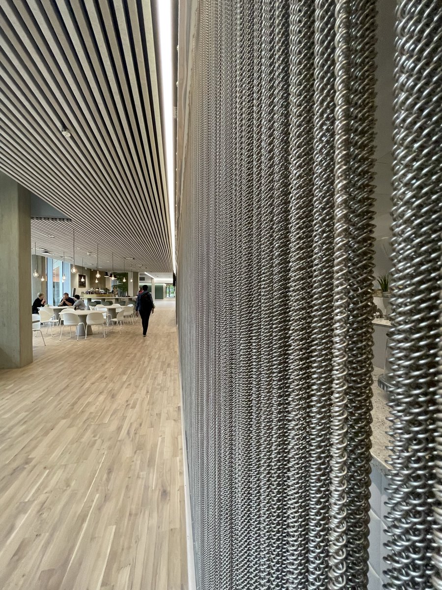 waverleyuk's tweet photo. Another fantastic example of our coil mesh curtains providing a creative solution for this project!

The cafe felt the design complimented their space perfectly, and we agree!

Read more here: https://t.co/zMjJM5O1fy

#interiordesigners #fitout #cafedesign #interiors #coilmesh https://t.co/IN8yTson0Y