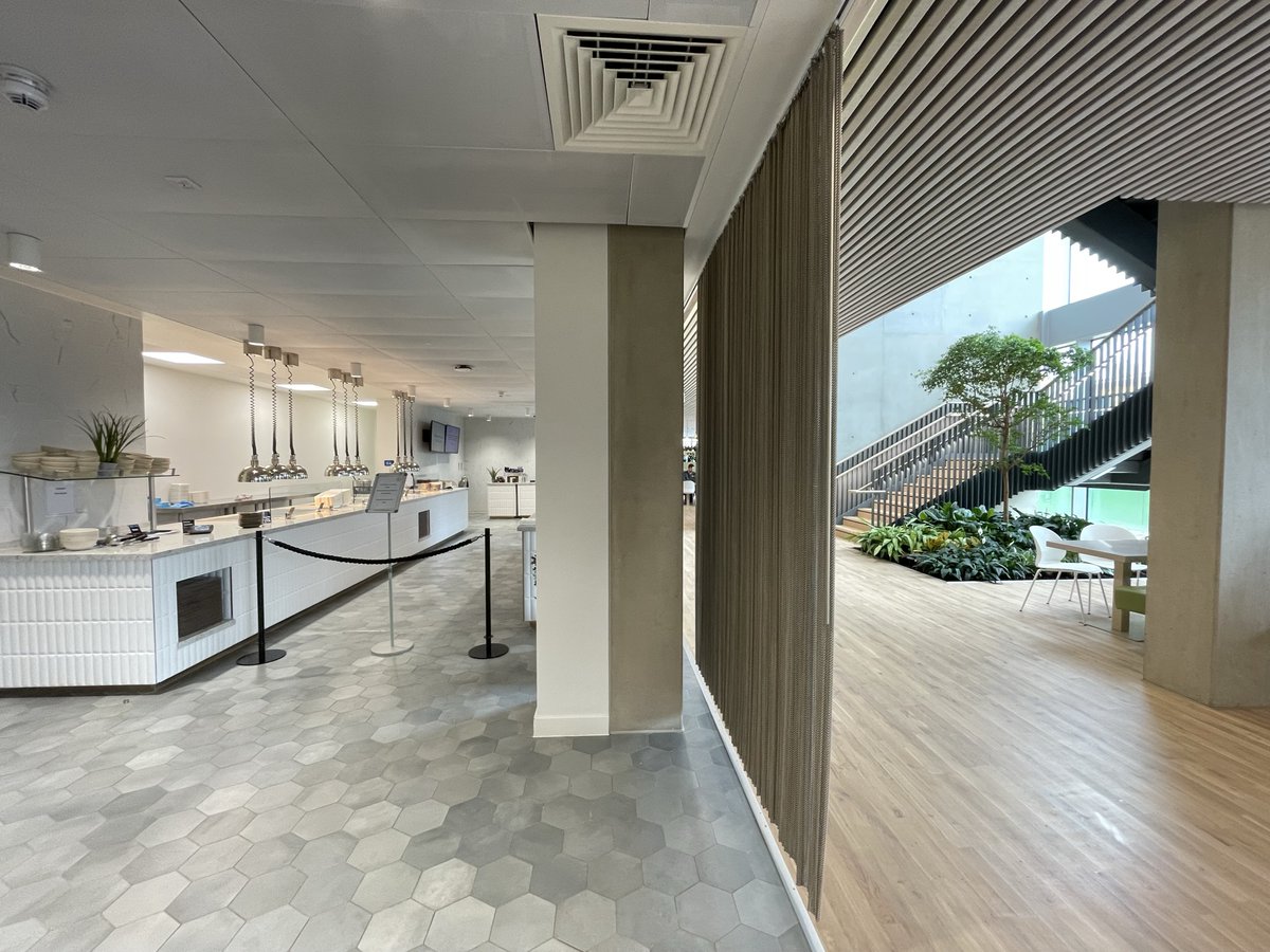waverleyuk's tweet photo. Another fantastic example of our coil mesh curtains providing a creative solution for this project!

The cafe felt the design complimented their space perfectly, and we agree!

Read more here: https://t.co/zMjJM5O1fy

#interiordesigners #fitout #cafedesign #interiors #coilmesh https://t.co/IN8yTson0Y