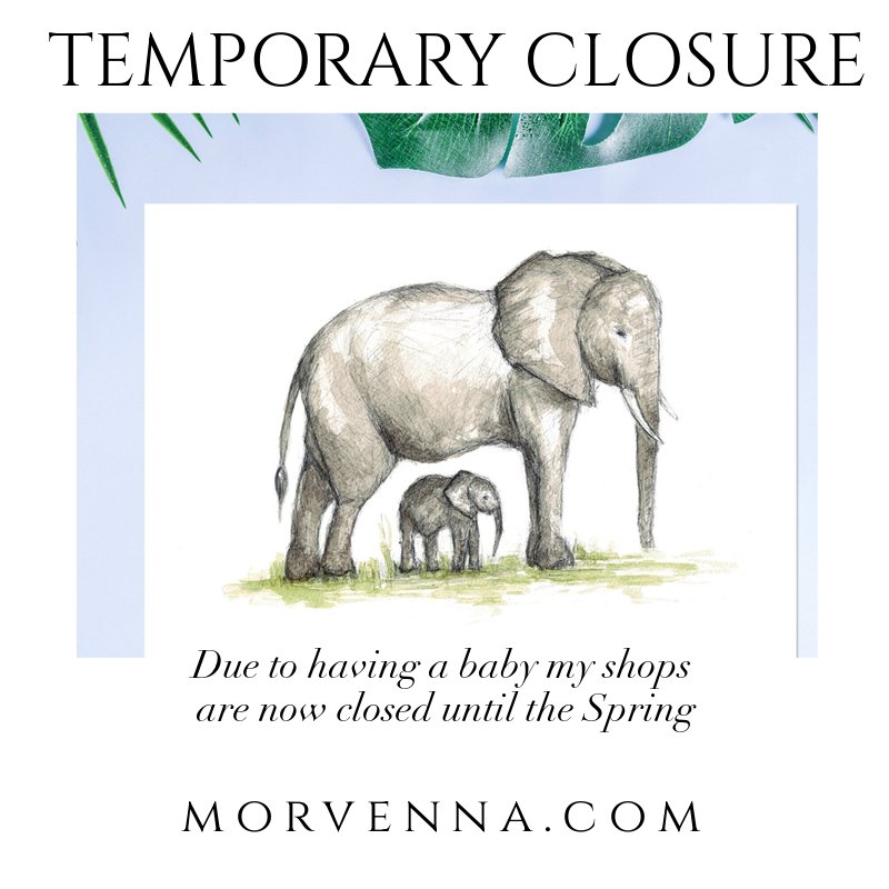 This is just a wee message to let you know that my shops are now temporarily closed until the Spring 2023 due to imminently having our first baby. Thanks for all your support and I look forward to sharing new designs in the New year with you!#morvenna #scottishartist #sbs #mhhsbd