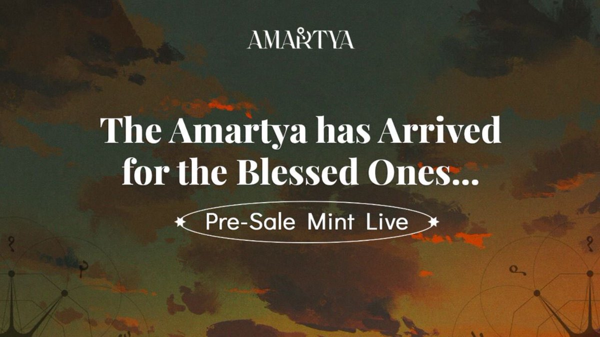 To Blessed ones, it is time for you to open the gate of Amartya &amp; meet your mighty immortal guardian.
amartya.io/mint