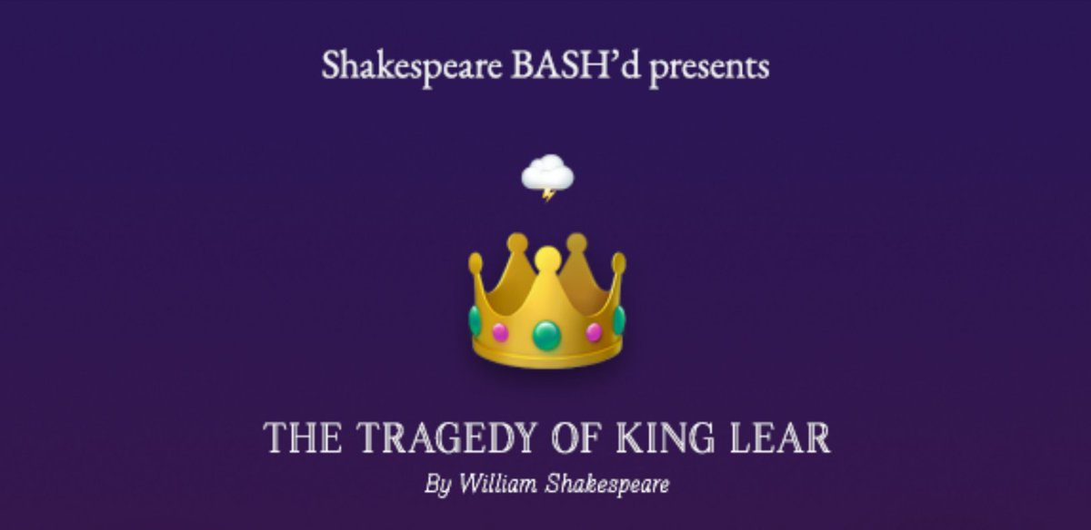 Shakespeare BASH'd tweet media