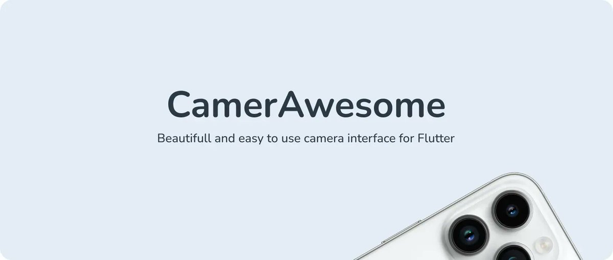 🔥 #CamerAwesome 1.0.0 rc1 is now available on pub dev. 
It's been 2 years since our studio started this.

- A complete doc is available
- Examples (awesome built-in  ui, custom ui, MLKit face detection,  or text recognition...)

buff.ly/3BFelKV 

#flutterdev #flutter