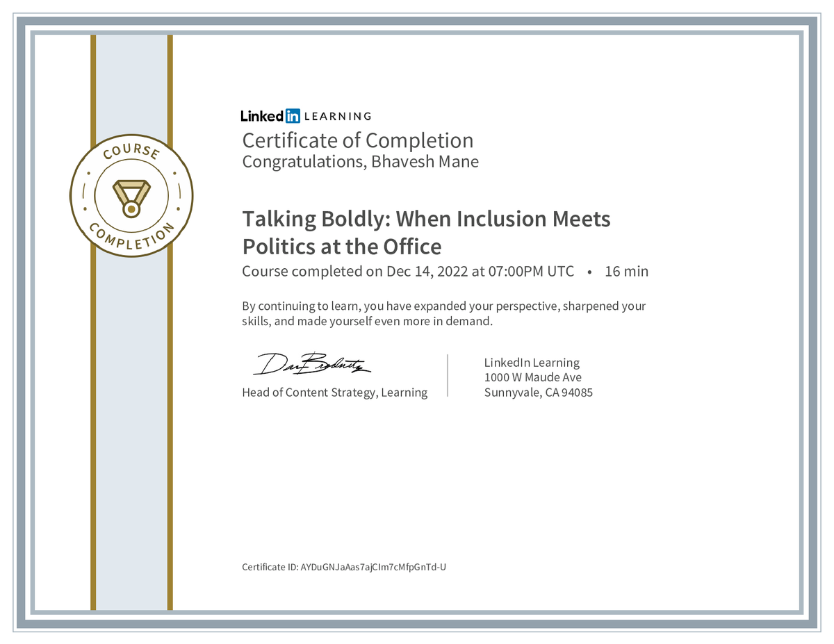 iambmane's tweet photo. Optimizing time to sharpen my skills with @LinkedIn Learning
Yes, I'm still learning...
#ManagementLearning https://t.co/GmWQ8NmqUP