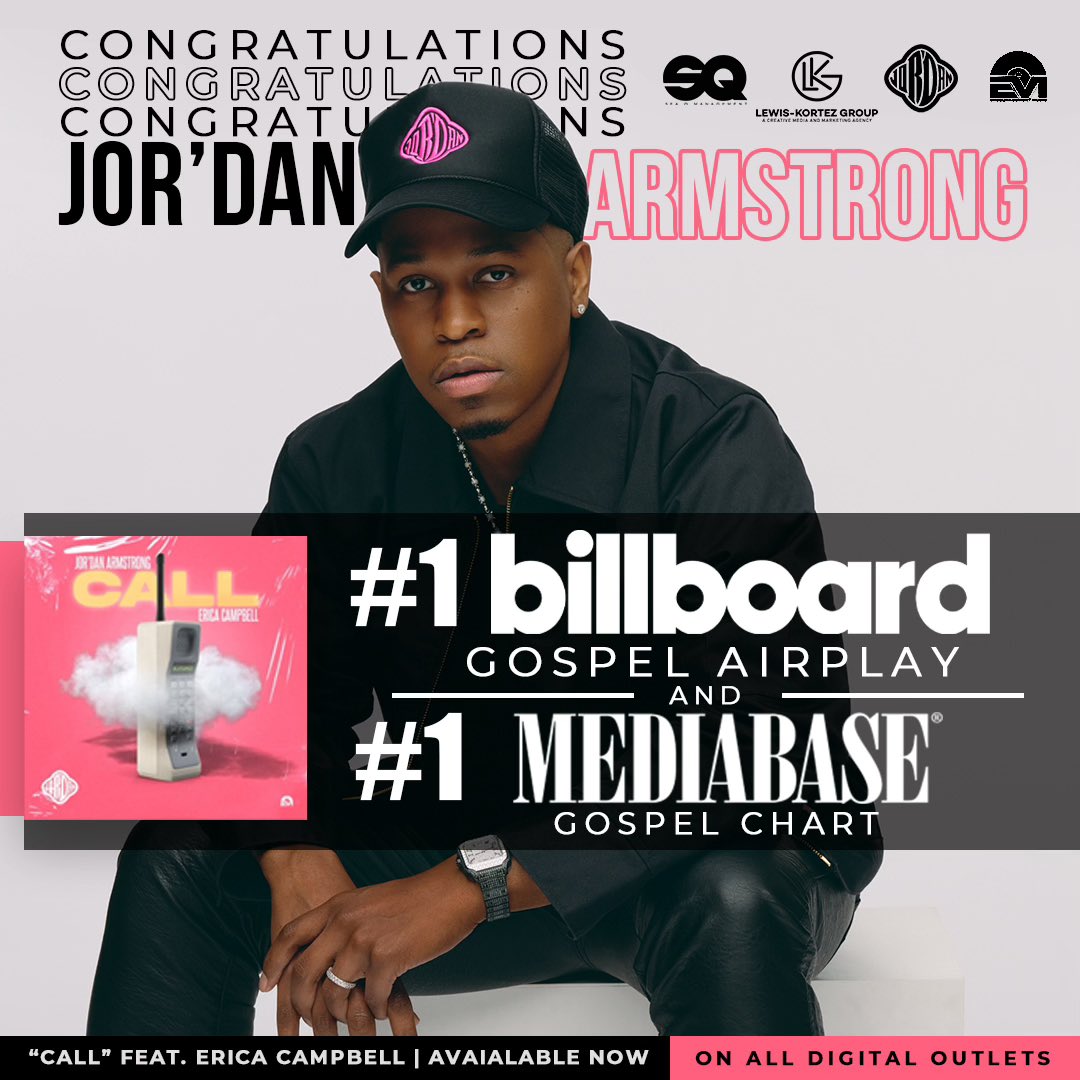 This week I have the # 1 song on <a href="/billboard/">billboard</a> and <a href="/MediabaseCharts/">Mediabase Charts</a> for gospel airplay