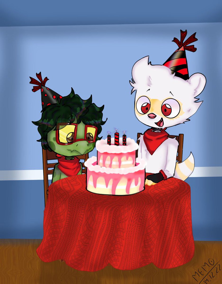 MEM0_0402's tweet photo. Hello!! This drawing is a gift that I want to give to one of my favorite artists who has his birthday today!! ^^
¡HAPPY BIRTHDAY @JordanFrechet! 🐢 🦝

 I hope you like this drawing and have a happy birthday 🎂🎉 :D https://t.co/97pbbPUNzt