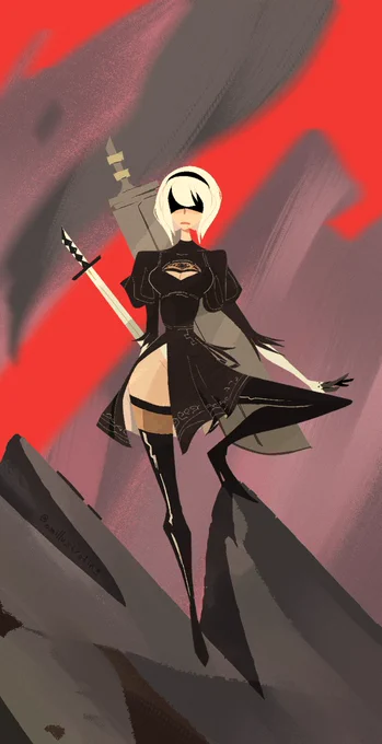 #nierautomata stuff through the years!! 2020 (both 2Bs) -> 2021 -> 2022 