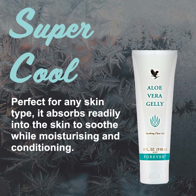 ForeverCaro's tweet photo. Ideal for any skin type, it absorbs readily into skin while moisturizing. 
If you've ever spent too long in the hot sunshine, you'll love the refreshing feeling that Forever's Aloe Vera Gelly product gives your skin 😎❄ 
https://t.co/fAKxGFokZu 
#AloeVeraGelly https://t.co/V65FKXOaBY