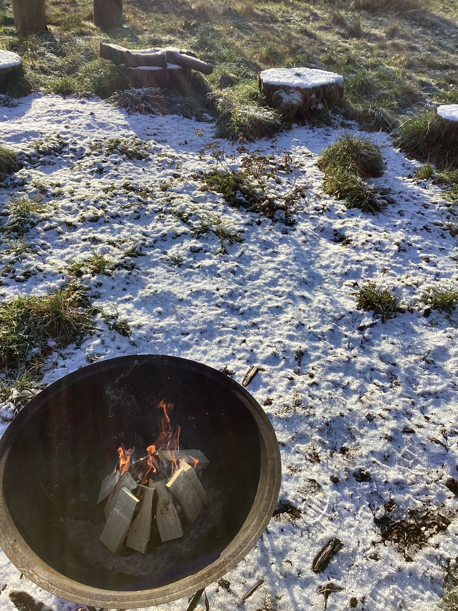 All set for a Christmas story in the forest. ❄️☃️❄️🎄#onesnowynight