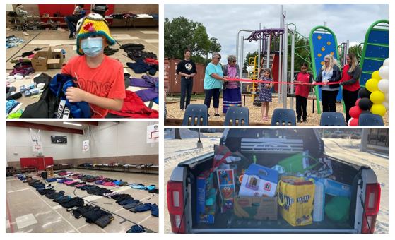 CoopRefinery's tweet photo. TBT - At the heart of our commitment to community is the special relationship that we share with @McDermid306 & its students. Fuelled by the generosity of our team, we continue to support meaningful initiatives, including clothing donations, toy drives & special events. https://t.co/GXI3h0Hm0Z
