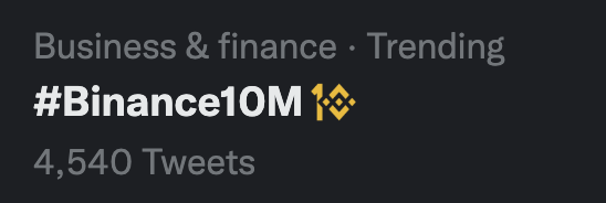 #Binance10M learned about this emoji just now by seeing it on Twitter. Good interns.