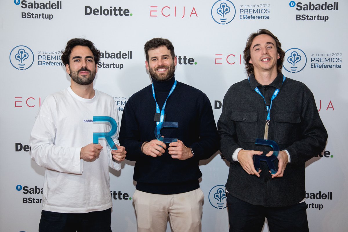 🏆Los Premiados de la noche #PremiosER2022

🔟<a href="/crowmie_es/">Crowmie</a>
9️⃣<a href="/colibid/">Colibid | Hipotecas online reales</a>
8️⃣<a href="/Fregata_Space/">Fregata Space</a>
7️⃣@humara_waste
6️⃣ Dedomena
5️⃣<a href="/itsrever/">itsrever</a> 
4️⃣<a href="/DiveMedical/">DIVE Medical</a>
3⃣ <a href="/haddock_app/">haddock</a>
2⃣ <a href="/dcycle_io/">Dcycle</a> 
1⃣ Bankflip