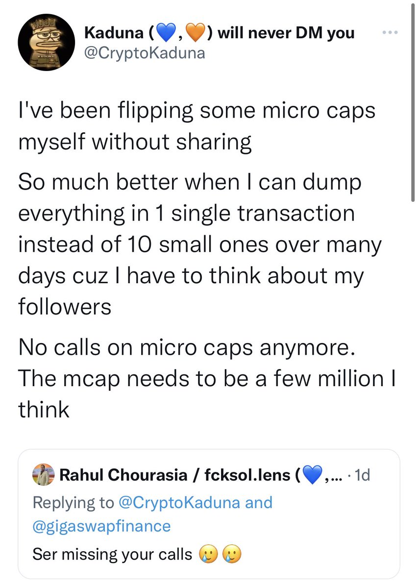 AaCrypt39506711's tweet photo. @CryptoKaduna Why did you delete your telegram history today and all of your tweets recently? $X $SFBF https://t.co/p0iYrP2EoD