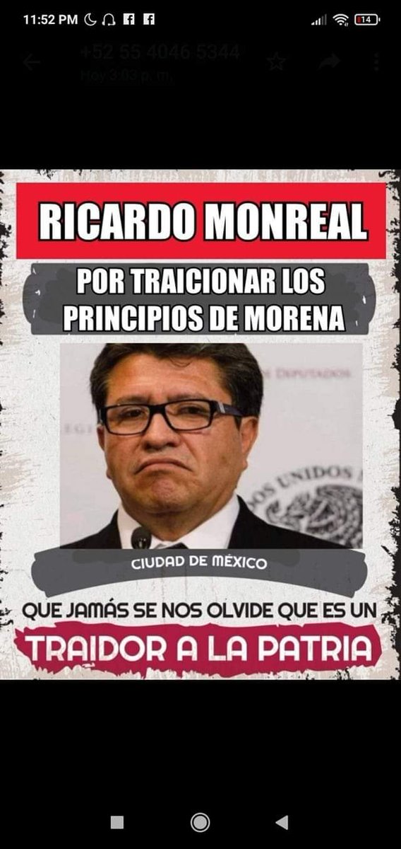 SilviaS20135121's tweet photo. @RicardoMonrealA https://t.co/p7DpZirAj8