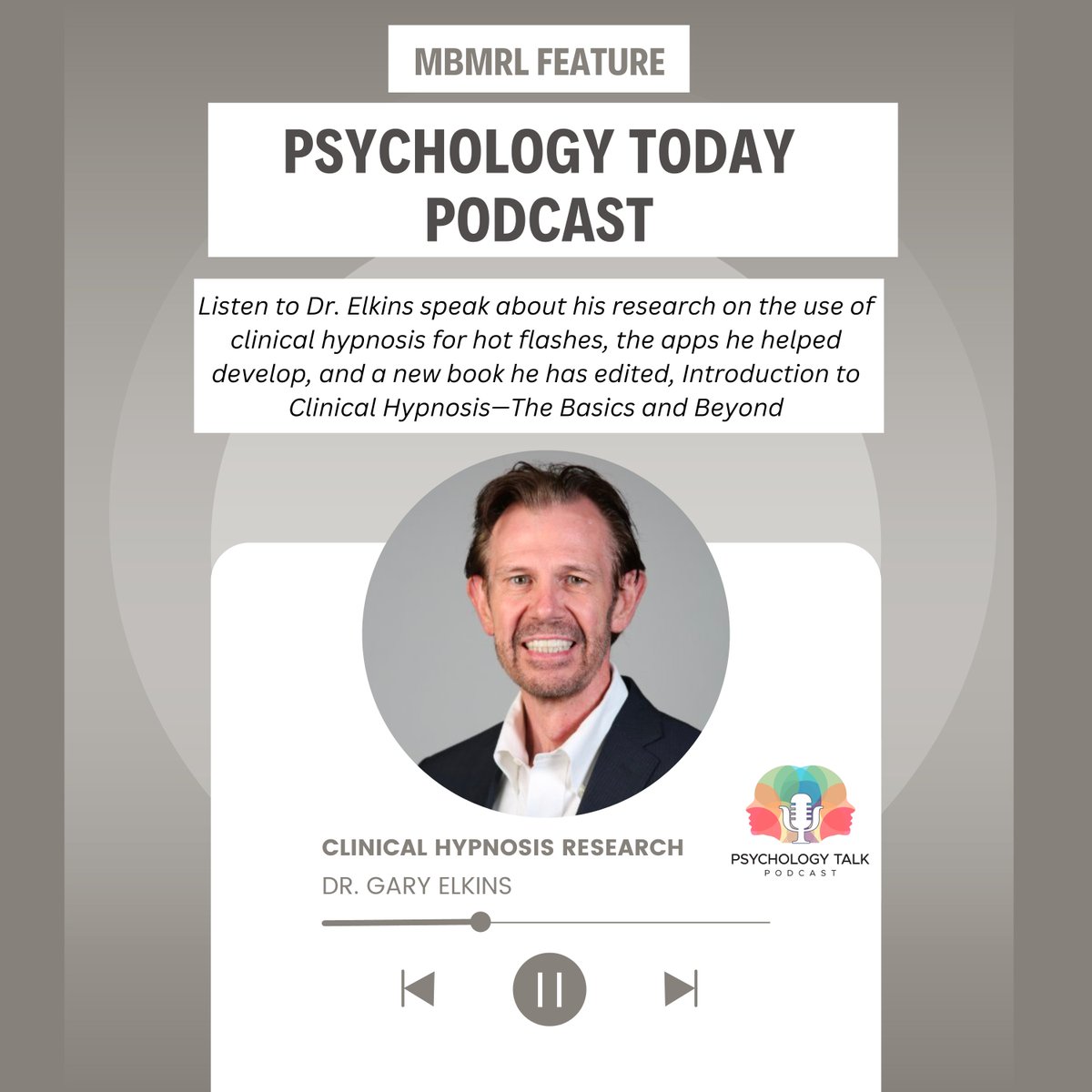 MindBodyMedLab's tweet image. Check out Dr. Elkins' feature on the Psychology Today Podcast: …dymedicine.artsandsciences.baylor.edu