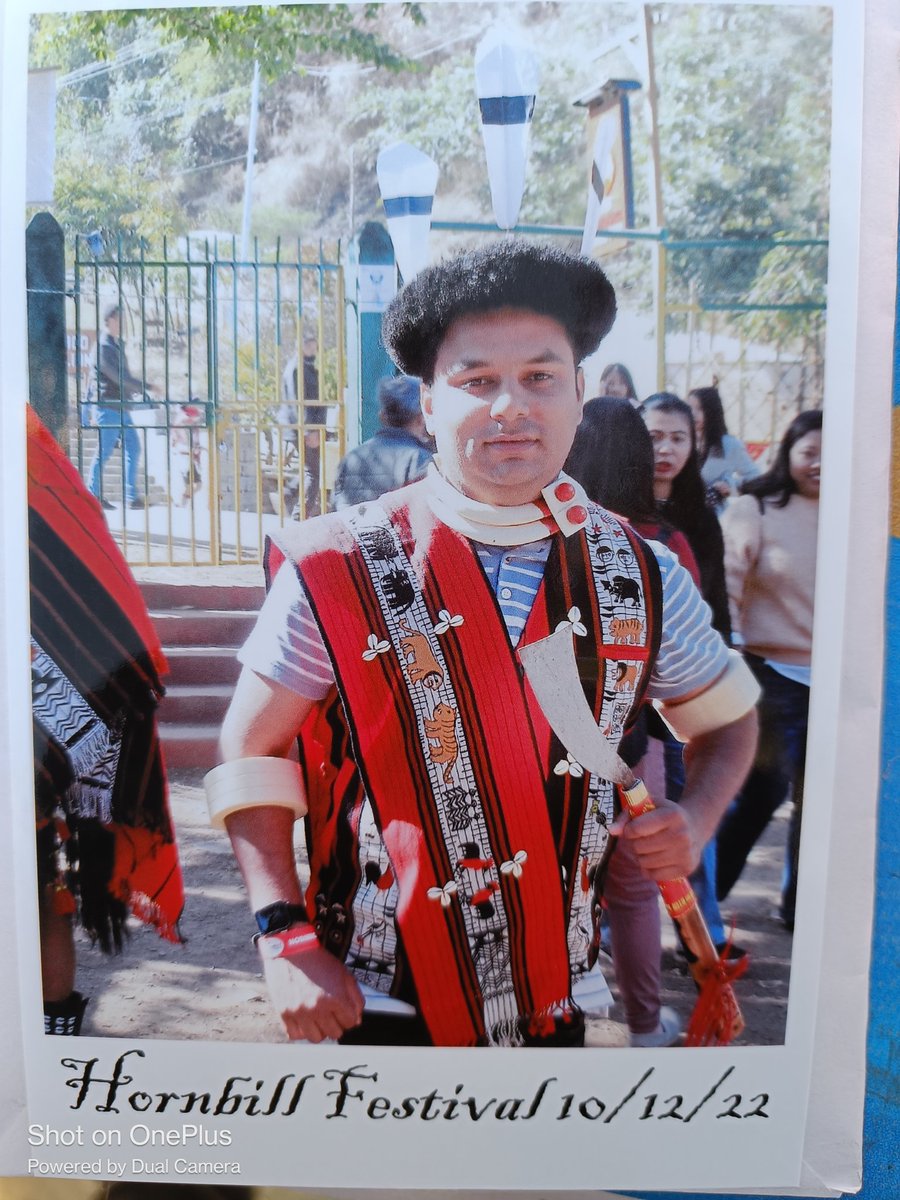 Vigyan07's tweet photo. Trying the Ao tribe outfit in the Hornbill festival... The Aos are one of the major clans in the Naga tribe of Nagaland and they have a very rich culture and traditions. https://t.co/JzBuNRsleo