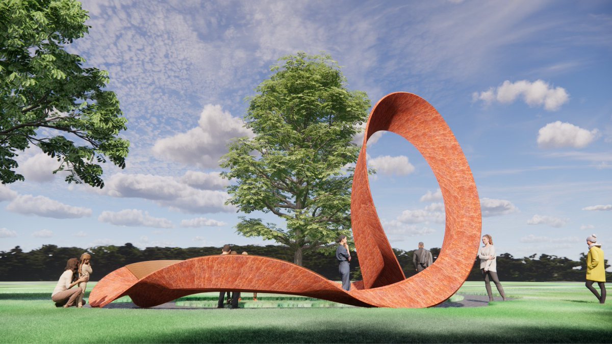 The winner of the #HIV &amp; #AIDS National Monument competition has been announced. Congratulations to Anaise Franco &amp; Michael R. DiCarlo for their winning design "Embraced Loop" which is to be installed in the People's Park @phoenixpark in 2023.
🔗cutt.ly/a0bhFdm