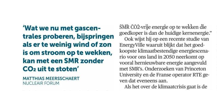 mattthias's tweet photo. mijn interview over #SMR (small modular reactors) in @demorgen 

towards zero carbon #renewables &amp; #nuclear  

https://t.co/kI0OzIs2xt https://t.co/MM4S3LsPEf