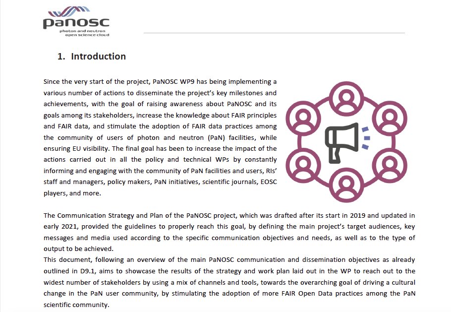 Want to learn more about PaNOSC communication and dissemination activities carried out in its 4 years of implementation? Have a look at one of our latest deliverables on the topic
🔖doi.org/10.5281/zenodo…

#EOSC #FAIRdata
