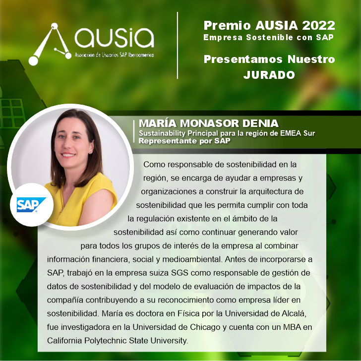 ASUGArgentina's tweet photo. Premio AUSIA 2022
Empresa Sostenible con SAP

Conoce a los jurados:

---

Pronto daremos a conocer al ganador!!!

---
#ausia #premioausia2022 #empresasostenible #sap https://t.co/eVMGbvRBBv