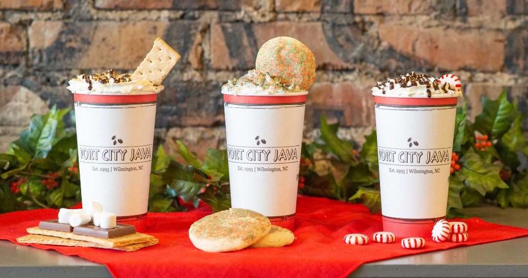 portcityjava's tweet image. Have you found your favorite yet? Try the Cookie Butter Latte, Peppermint Mochaccino and our Campfire Latte before they disappear for the year!