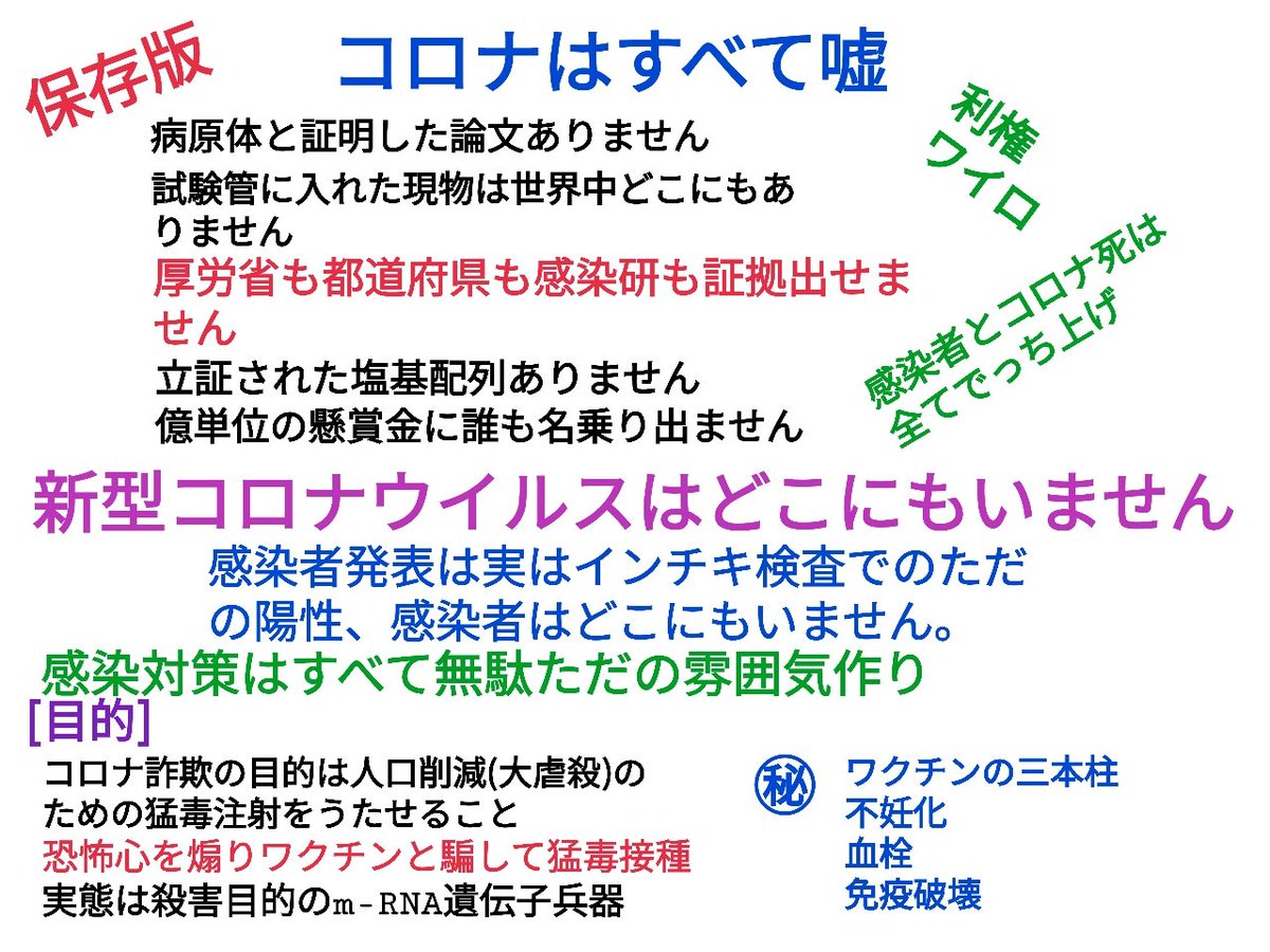 binbou415's tweet photo. 病���体の証明無くしてワクチンは出来ません。新コロは幼稚なデマです。知識弱者を狙い撃ちした幼稚なデマです。 https://t.co/1HdCUpR3Ei