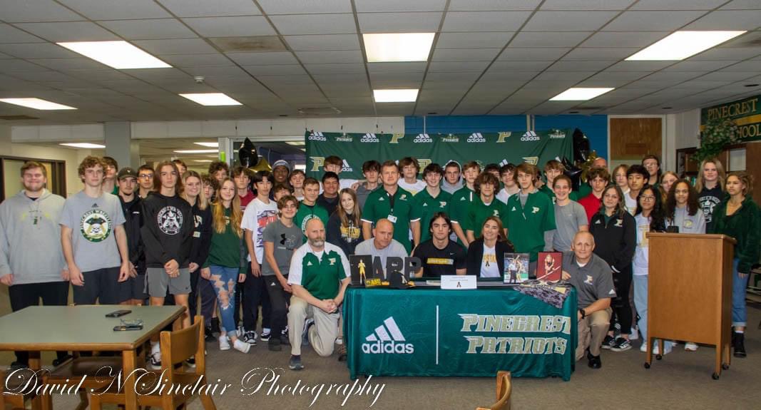The Patriot Wrestling Family sends a huge congratulations to defending state champion Jayden Dobeck who signed his Commitment Tuesday to continue his career at Appalachian State. The @AppWrestling team is getting a great wrestler and awesome young man! @DobeckJayden #wrestlepc🤼‍♀️