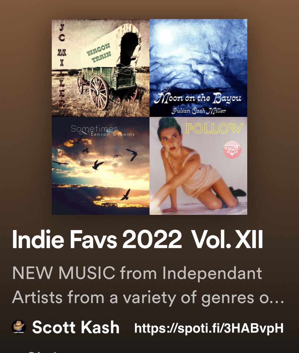 ScottKash88's tweet photo. NEW #IndieFavs playlist! Awesome new music from a variety of genres by
@clarissadiokno
@healsband
@AiramFMmusic
@Octoberture
@TSThieves
@BobLove81229075 & #JoeSoul
@thegoudies
+MORE
#SpotifyLink
https://t.co/W6fZInOkTf
#NewMusic #IndieMusic #rtitbot @rtArtBoost #SpotifyRT https://t.co/aK0rELOrz4