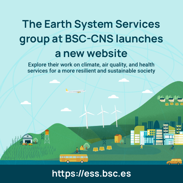 🧐 Check this out!
The Earth System Services group at BSC launches its new website today 👇

➡️ess.bsc.es