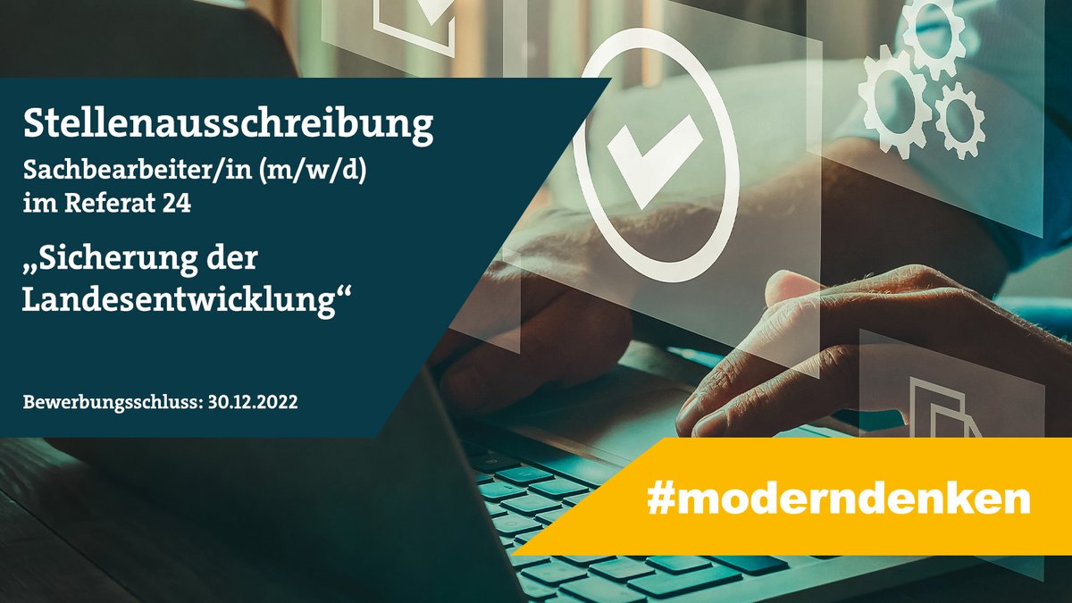 MID_LSA's tweet photo. #JobTweet
Im Ministerium für #Infrastruktur und #Digitales ist zum nächstmöglichen Zeitpunkt die Stelle eines Sachbearbeiters bzw. einer Sachbearbeiterin im Referat 24 "Sicherung der Landesentwicklung“ am Standort Halle zu besetzen. 👉https://t.co/ptkyspWi0O https://t.co/9dgQfe21DG