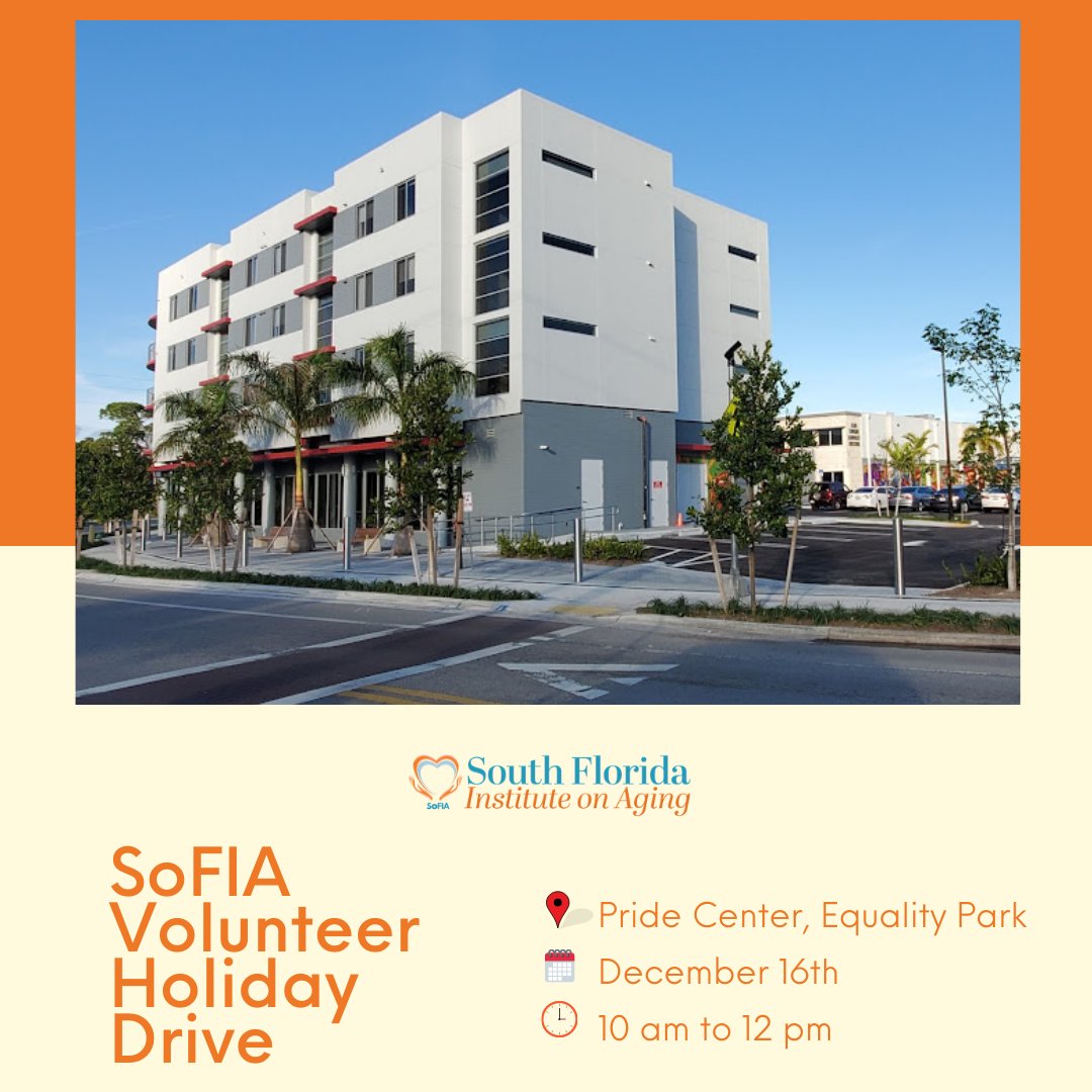 TheSoFIAorg's tweet photo. SoFIA will give our volunteers special gifts at our Volunteer Holiday Drive. Join us.
See you there!
#agingcommunity #olderadults #volunteerprograms #volunteerprogramsflorida #sofiaflorida #helpingolderadults #southflorida #elderly #service #volunteer #holidays https://t.co/87lmXnk2Mg