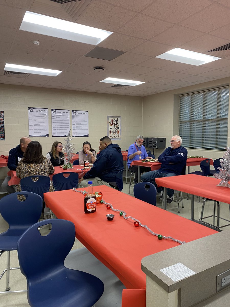 BethMewborn's tweet photo. The @WFHS_HS admin team had a blast cooking pancakes for our wonderful teachers today!! @MalinaMaldonado 
@DrArchambeau https://t.co/0xHTdaz65h